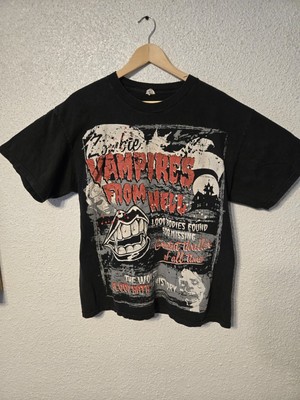 Vintage Zombie Vampires From Hell Black T- Shirt Men's Size M-L