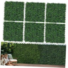12PCS Grass Wall Panels 10"x10" Artificial Grass Wall Panels Greenery 10x10