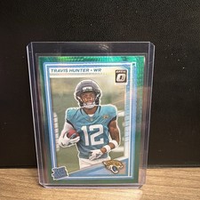2025 Panini Donruss Optic Travis Hunter Rated Rookie Green Hyper #201
