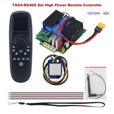 TXG4-RX40G Set GPS Version 12V/24V 40A High Power Remote Controller   *ll