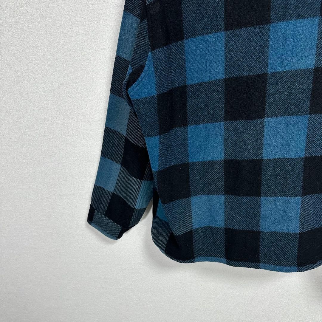 80s Pendleton Wool Blanket Jacket Buffalo Check B… - image 11