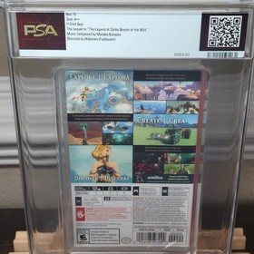 Zelda Tears of the Kingdom Nintendo Switch PSA 10 A++ 1st Print CGC VGA WATA