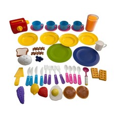 Toy Breakfast Play Food Set For Kids 44 Pieces Midwood Brands Plastic Faux