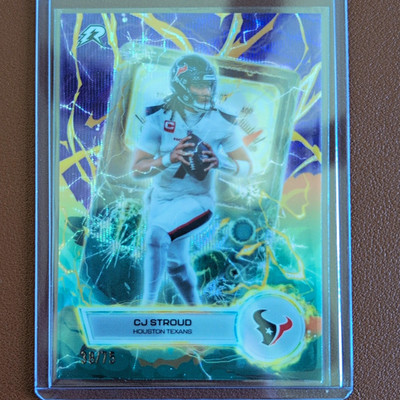 Topps Voltaic 2026 C.J. Stroud Houston Texans VT-21 Insert #38/75