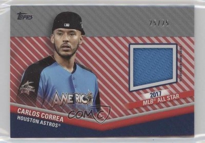 2020 Topps Update All-Star Stitches Red 25/25 Carlos Correa #ASSC-CC rs2