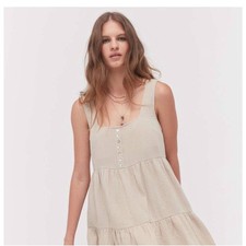 Urban Outfitters Gauze Mini Frock Dress Women's-Size XS