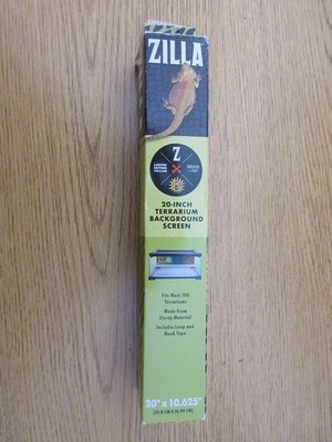 Zilla Limited Edition Scale Print Terrarium Back Ground 20'' x 10.625'' New B86