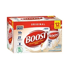 BOOST Original Balanced Nutritional Drink Very Vanilla, 8 Oz Bottle 12Pk EXAPR26