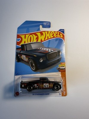 Hot Wheels '63 Studebaker Champ Black 2022 SUPER Hunt HW Hot Trucks 5/10 93/250