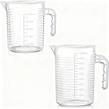 500ml 1000ml Plastic Measuring Cup Set Liquid Measuring Cups for Baking Cooking