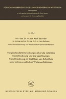 Adolf Schneider | Vergleichende Untersuchungen üBer Die NatüRliche...