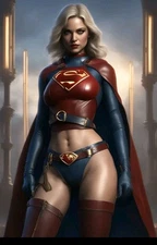 4x6  Color Photo Print Women Famous Fan Art ai Fantasy superhero cosplay V29