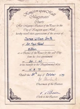 UK, 1979, Vintage Magistrates Courts Certificate - Kingston upon Hull