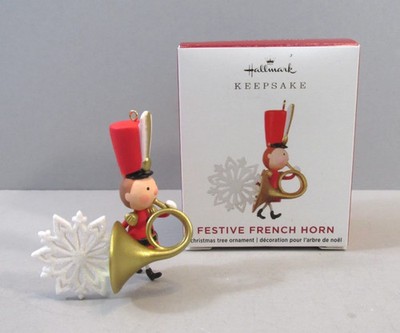 2020 Hallmark ''Festive French Horn'' Limited Edition Miniature Ornament - -4-5-29