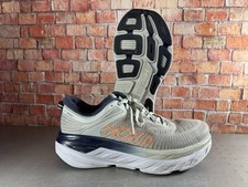 Hoka One One Bondi 7 Women  s Size 9 Grey Running Shoes    