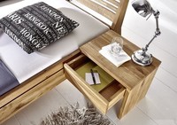 Nachttisch KomforthöHe Nachtkommode Eiche Wildeiche GeöLt Massiv 50X45Cm Neu Ovp
