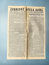 CORRIERE DELLA SERA 27 MARCH 1930 GUGLIELMO MARCONI LIGHTS SYDNEY FROM GENOA