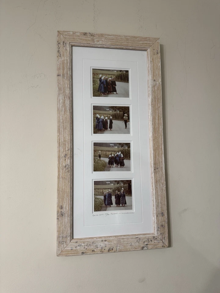 Bill Coleman Amish No. de colección "Fotografías de niños Amish 511 458/700 enmarcadas 13x27""" Foto 2 de 4