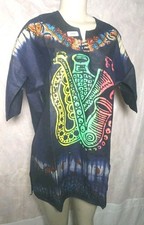 African Dashiki Shirt Tunic Mens African Ethnic Festival Print Medium Top