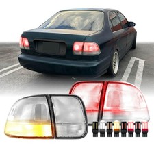 USR 96-98 EK4 Tail Light – 4 Piece Rear Tail Lamps with x8 LEDs Bulbs Upgr