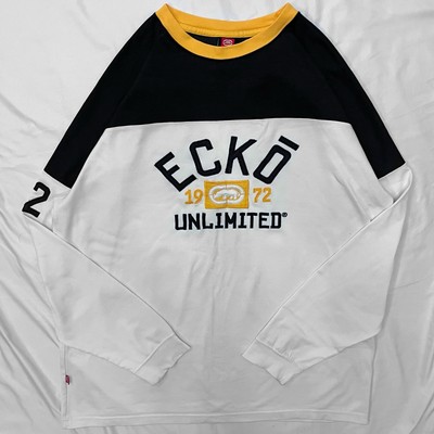 Vintage Y2k 00s Ecko Rhino T Shirt XL Hip Hop Rap Skate White Long