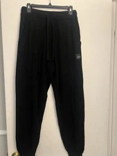 Alo yoga womens small 95% cashmere jogger lounge pants black medium 