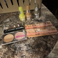 L.A. COLORS Eyeshadow, 3D Blush Contour, Gel Nail Polish Mixed Lot
