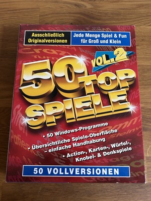 50 Top Spiele Vol. 2 PC Spiel PC Game Big Box Eurobox Neu