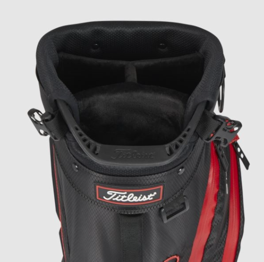 Titleist Players 4 STADRY Stand Bag, Black/Red (Prior Generation