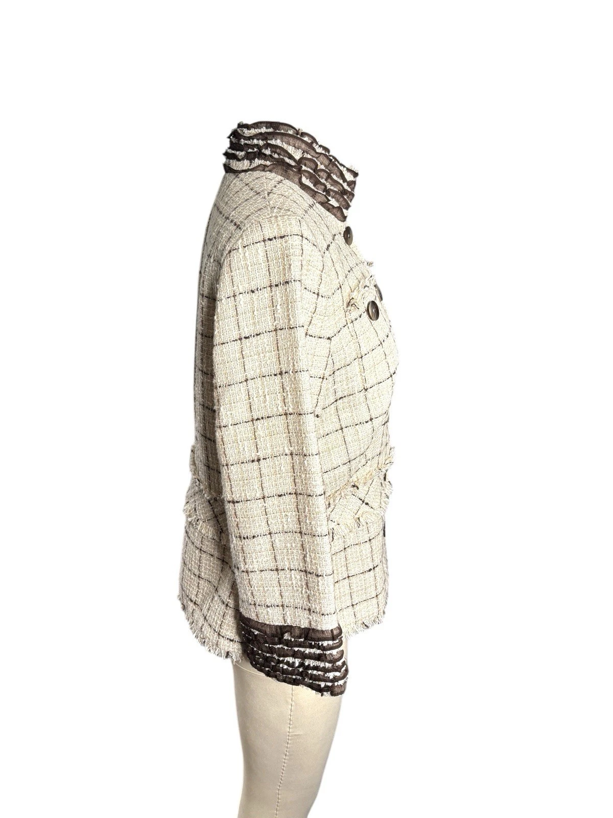 CHANEL Blazer seta lino cotone collezione Don Caster nuovo con etichetta