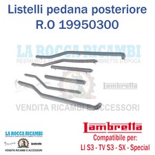 Kit Listelli Pedana Posteriore Lambretta LI 125/150 Serie 3 - TV 175 Serie 3 -
