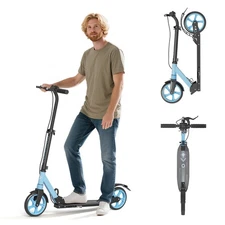 Kick Scooter for Age 8+, Teens, Adults, Dual Suspension Foldable Lightweight ...