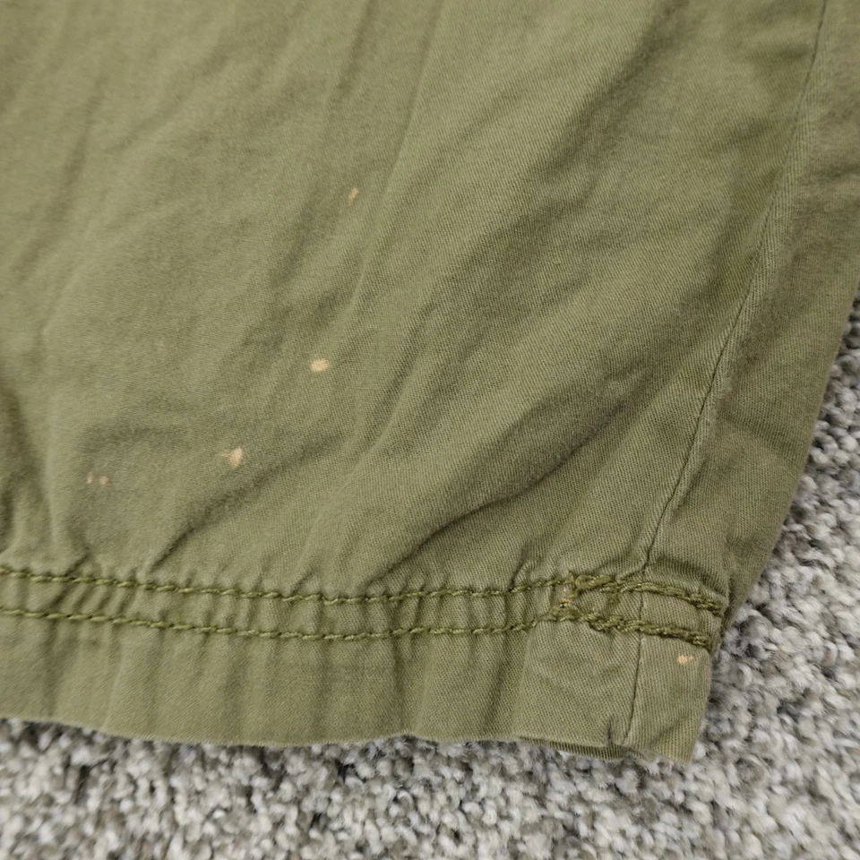 Pantalones Cortos Gloria Desteñidos De Colección Para Mujer 10 Verde Carga Paracaidista Militar Ejército Caminata Y2K Foto 3 de 4