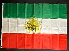 The Iron Sheik Signed 3x5 Iranian Flag WWE, WWF Champ PSA 3A61808