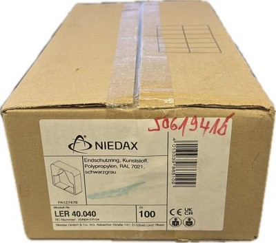 100x Niedax Endschutzring für LS-Kanäle LER 40.040