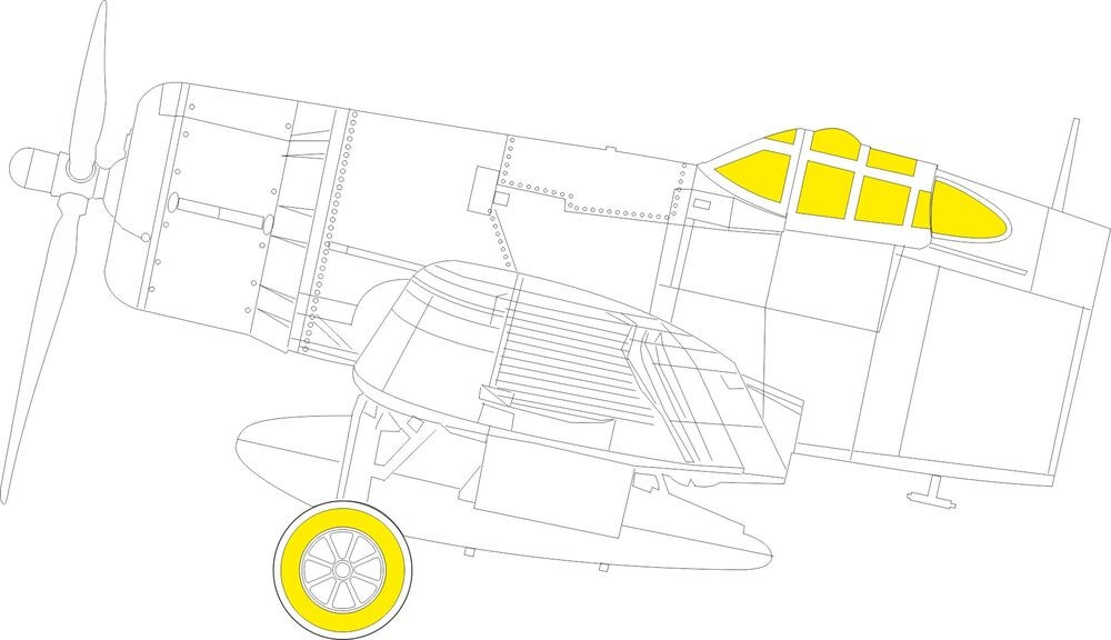 Eduard Accessories EX1081 - 1:48 F4U-2 TFace Hobby Boss - New