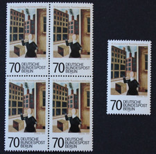 Berlín: Mi.-Nr. 551 - bloque de cuatro + sello único, nuevo