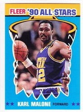 1990-91 Fleer Basketball All-Stars Karl Malone #7