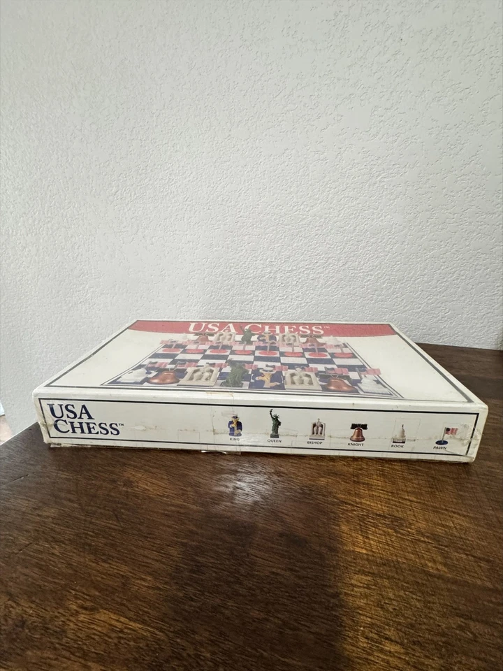 Big League Promotions USA Chess Set 2002 Patriotic American Theme Sealed New - image 3 of 4