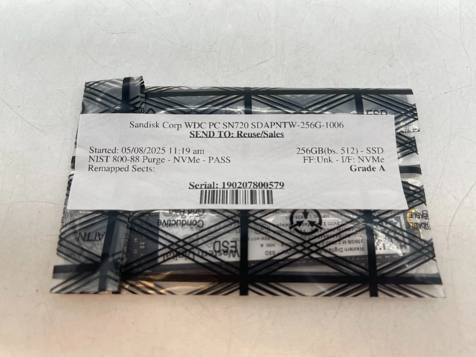 Western Digital PC SN720 256GB M.2 NVMe Internal SSD GRADE A FREE S/H - Image 4 of 4