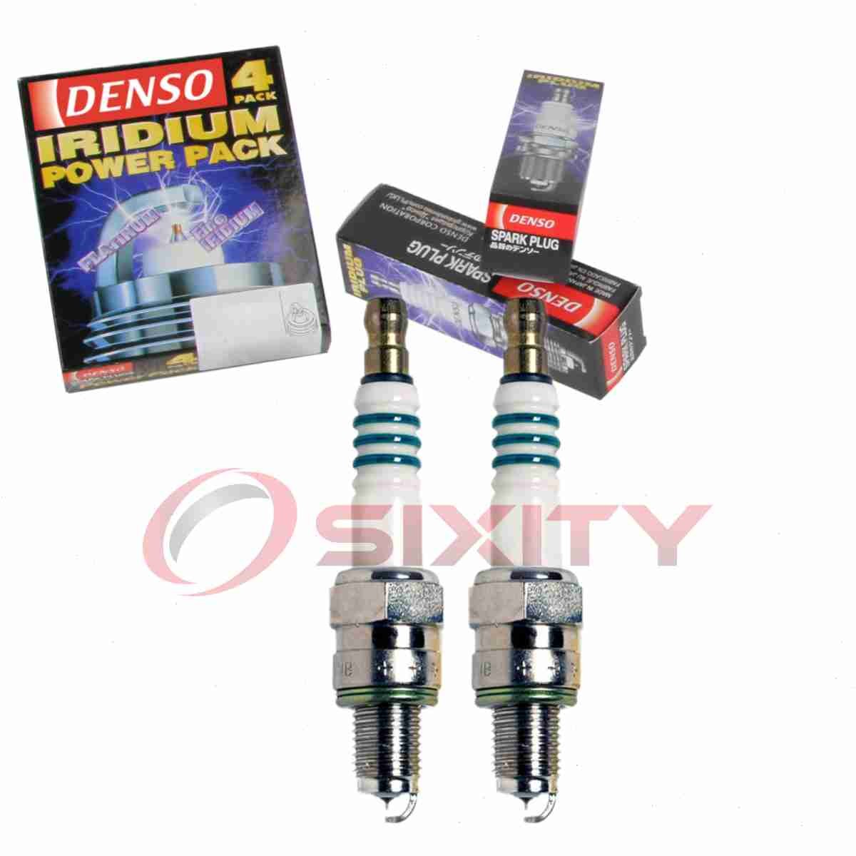 2 pc DENSO 5383 Iridium Power Spark Plugs for IUF22 7544 Ignition Wire fa