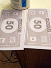 Monopoly  Money - Game Replacement Bills / Play Money $50S 🆓 🎁 / Good Luck. — photo 1