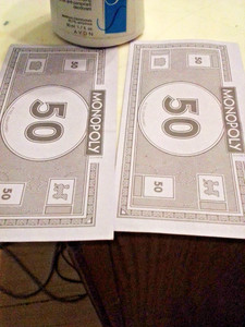 Monopoly  Money - Game Replacement Bills / Play Money $50S 🆓 🎁 / Good Luck.