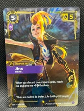 Riftbound Jinx, Rebel (Alternate Art) Origins #202a/298 Showcase Foil — live eBay listing