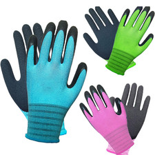3 Pairs Gardening Gloves Superior Grip Work Gloves Durable Comfortable Breathabl