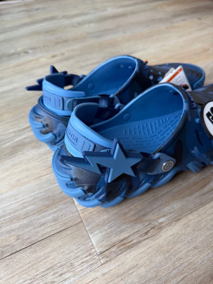 Crocs X Bape Echo RO Clog Powder Blue, 46-47, US 12, Neu, ✅24h Versand✅ - Bild 3 von 4