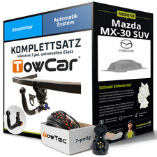 Für MAZDA MX-30 SUV Typ DR Anhängerkupplung abnehmbar +eSatz 7pol uni 05.20- NEU