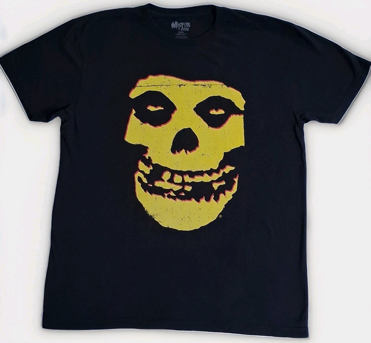 Misfits X Zero T Shirt Fiend Skull Graphic Black USA Medium 100