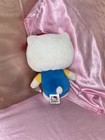 Sanrio Hello Kitty Plush Stuffed Animal Blue Outfit Red Bow Label — photo 2