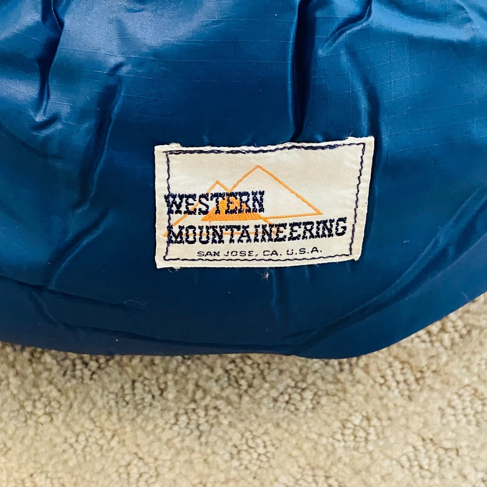 RARO 1970 Western Mountaineering Middle of The Road Bag MOTR Down Saco de Dormir Foto 2 de 4